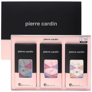 [pierre cardin] 여성양말3족 선물세트 미끄럼방지 국내산 고급선물포장배송 명절양말선물세트