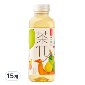 농부산천 차파이 유자 녹차, 500ml, 15개