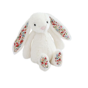 [정품] jELLYCAT 영국에서 온 프리미엄 애착인형 젤리캣 버니 젤리캣 블라썸 크림 버니 젤리캣 블라썸 크림버니 국민 애착인형 수면인형 (사이즈- M), 혼합색상, 1개