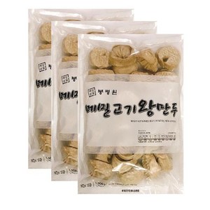 봉평 메밀 고기 왕만두 1.5kgx2봉(60gx50개), 1.5kg, 2개