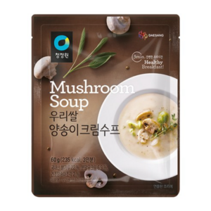 청정원 우리쌀 양송이 크림수프, 60g, 1개