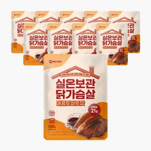 미트리 실온보관 닭가슴살 매콤토마토맛, 120g, 10개, 1구성