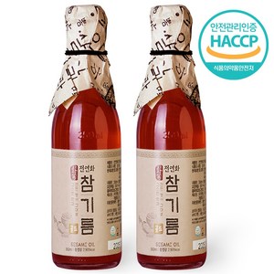 시장쏙 전연화 참기름 골드, 2개, 350ml