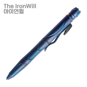[아이언윌] 티타늄 전술펜 타이타늄 생존펜 유리깨기 볼펜 선절단 일자드라이버 십자드라이버 조각칼 부싯돌 호루라기 후레쉬 조난 안전 생존 보호 서바이벌 전술 택티컬 택티칼, 1개