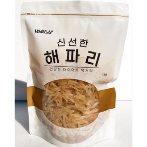 신선한 해파리 1kg (실중량 1kg) 무염 해파리냉채 가정용 / 웰이츠, 2개