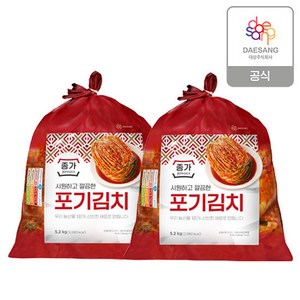 (종가집) 종가 중부식 포기김치 10.4kg (5.2kg X 2), 5.2kg, 2개