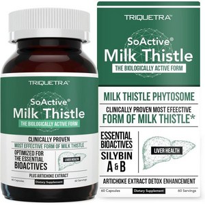 트리쿼트라 밀크씨슬 Tiqueta SoActive Milk Thistle 60정, 상품선택, 1개