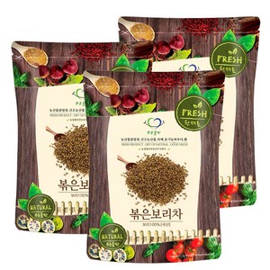 푸른들판 국내산 끓여먹는 볶은 보리 차 알곡 볶음보리, 500g, 3개, 1개입