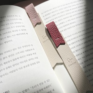 젬탑 고급스런 책갈피 북마크, 2개, 핑크+와인