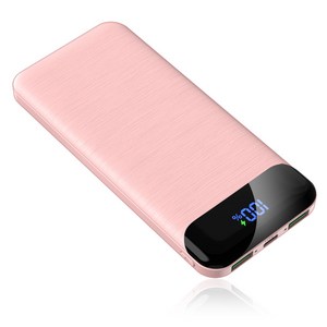 잔량표시 20000mAh 고속충전 대용량 보조배터리 PD 22.5W QC3.0, 핑크, 10000mAh