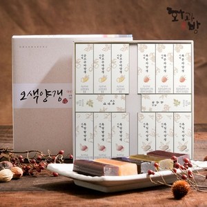 화과방 오색양갱세트(45gx14개입)+쇼핑백 /5가지맛 전통간식 어르신간식 선물세트 명절 설날, 오색양갱세트(45gx14입)+쇼핑백, 1개