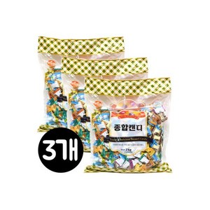 ()늘푸른 종합캔디 2kgx3개/완전대용량/과일사탕, 3개, 2kg