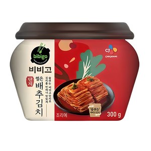 (냉장)비비고 썰은배추김치(용기)300g, 300g, 2개