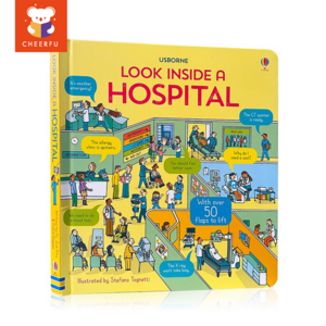 Usborne 플랩북 Look Inside Trains Food 어린이 영어 그림책, Hospital