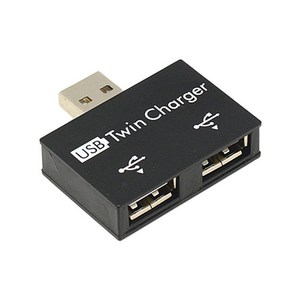 USB 2.0 수컷에서 트윈 충전기 듀얼 2 포트 USB 스플리터 허브 어댑터 변환기 충전 USB 와이어 플러그 랩톱 PC 내구성, 검은색