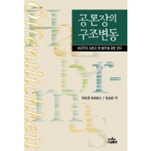 공론장의 구조변동:부르주아 사회의 한 범주에 관한 연구, 나남, 위르겐 하버마스 저/한승완 역