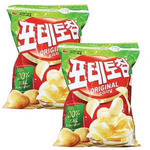 농심 포테토칩 오리지널 감자칩, 390g, 2개