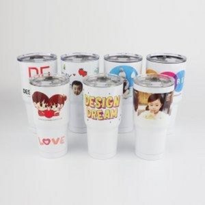 디자인드림 승화전사 스텐 텀블러 대용량 20oz 30oz 보온 보냉, 스텐 화이트(20oz/600ml)12개, 1개