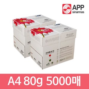 IEY225854vshop [APP] 하이브라이트 A4 복사용지 80g 2Box (5000매)