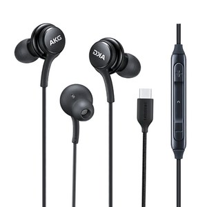 [HBG GLOBAL] 삼성전용 C타입 AKG 정품 스마트폰 유선이어폰 S20 S21 노트10 노트20 Z플립 안드로이드 갤럭시, C타입 블랙