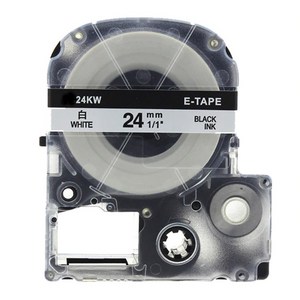 EPSON 엡손 호환 라벨테이프 라벨지 6mm 9mm 12mm 18mm 24mm, 엡손 12mm SC12Y 호환 노랑바탕/검정글씨