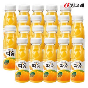 빙그레 따옴 오렌지주스 235ml, 20개