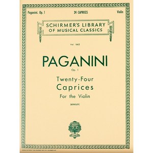 Paganini - 24 Capices Op. 1 파가니니 - 24 카프리치오 (광상곡 바이올린 악보) Schime 셔머