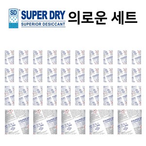 SUPER DRY 제습제 의로운 세트 (140g), 1세트