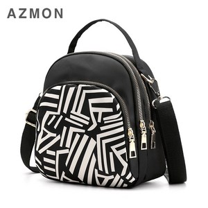 AZMON 미니 옥스퍼드 멀티 크로스백 블랙 6종 숄더백 18cm x 12cm x 11cm