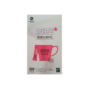 맥널티 아이브루 플러스 헤이즐넛향 블랙커피 1g x 200입, 1개, 200개입