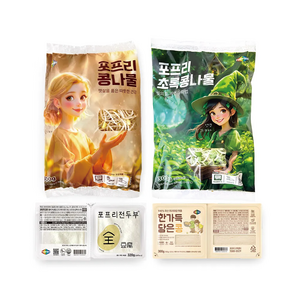 [포프리] 신선한 포프리 특선 세트 전두부+경두부+일반콩나물+녹색콩나물, 320g, 1개