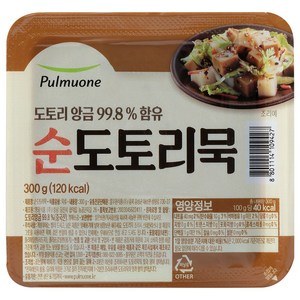 풀무원 생가득 순도토리묵 술안주 요리레시피, 300g, 4개