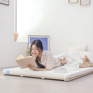 아라홈 쫀쫀한 메모리폼 토퍼 접이식 바닥이불 침대 캠핑 차박 매트리스(멀티/슈퍼 싱글/퀸)