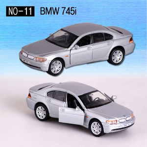 세계명차 BMW 745i 미니카 풀백 다이캐스팅 명차모형 자동차 피규어, 1개