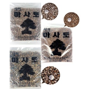 세척마사토 2kg 4봉지묶음 소 중 대 마사토 마사 + 무당벌레 장식셋트, 02.세척마사(중)4봉지, 2000g, 4개