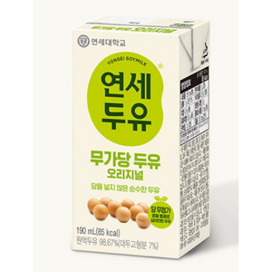 연세두유 무첨가 두유 오리지널, 190ml, 24개