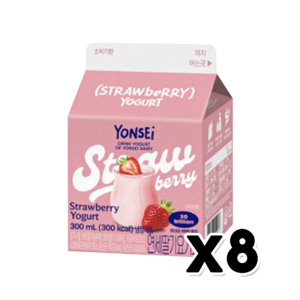 연세 딸기요거트 팩음료 300ml x 8개