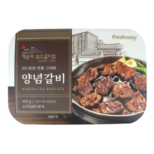 [해운대 암소갈비] [집] 양념갈비 400g X 4팩 총 1.6kg, 4개