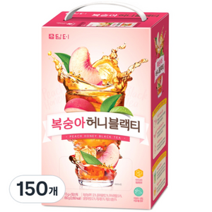 담터 복숭아 허니 블랙티, 13g, 50개입, 3개