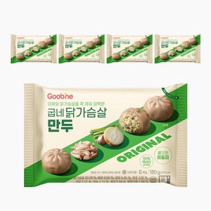 굽네 닭가슴살 만두 180g (6개입), 5개