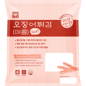 사옹원 매콤 오징어튀김 1kg, 1개