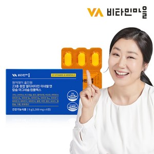 비타민마을 올인원 23종 종합 멀티비타민 미네랄 앤 칼슘 마그네슘 컴플렉스, 1개, 6정