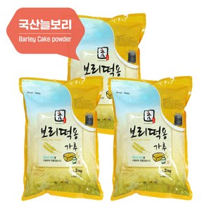 참식품 보리떡용가루 3kg, 3개