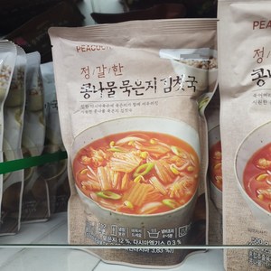 피코크 정갈한 콩나물 묵은지 김칫국 냉장, 500g, 4개