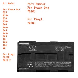 카메론 시노 카메라 배터리 페이즈 원 P25 P30 P40 P45 P65 IQ IQ3 IQ4 XF 70301 2200mAh, CS-PHA250MC, 01 CS-PHA250MC