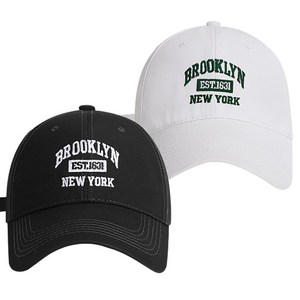 토이앤스티치 가성비 1+1 남여 공용 커플템 BROOKLYN 베이직 볼캡 모자