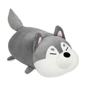 메세 모찌인형 강아지 허스키 쿠션, 25cm, 혼합 색상, 1개