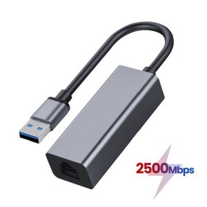 Nku 2.5Gbps RTL8156B USB 3.0 네트워크 카드 2500Mbps to RJ45 이더넷 어댑터 LAN 케이블 프리 드라이버 윈도우 7 8/10 MacOS PC용, [01] USB3.0 2.5G, 1개