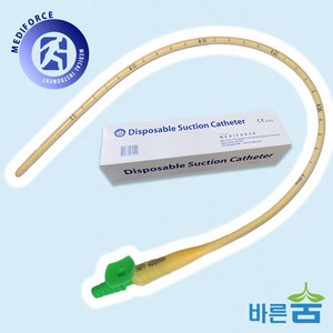 메디포스 석션카테터 2홀 밸브 50개/ 라텍스 8FR 10FR 12FR 14FR 16FR, 12FR(50개입), 1개