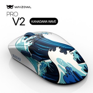 와이즈아울 OGM PRO V2 CLOUD V2 컨트롤 게이밍 마우스, PRO V2 KANAGAWA WAVE